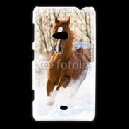 Coque Nokia Lumia 625 Cheval arabe dans la neige 100