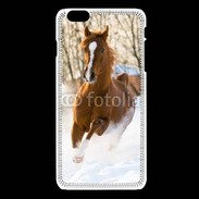 Coque iPhone 6 / 6S Cheval arabe dans la neige 100