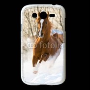 Coque Samsung Galaxy Grand Cheval arabe dans la neige 100