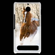 Coque Sony Xperia E1 Cheval arabe dans la neige 100