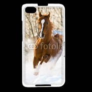 Coque Blackberry Z30 Cheval arabe dans la neige 100