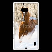 Coque Nokia Lumia 930 Cheval arabe dans la neige 100
