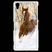 Coque Sony Xperia Z2 Cheval arabe dans la neige 100