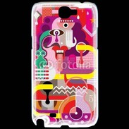 Coque Samsung Galaxy Note 2 Art abstrait 502