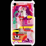 Coque iPhone 3G / 3GS Art abstrait 502