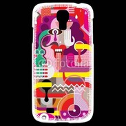 Coque Samsung Galaxy S4 Art abstrait 502