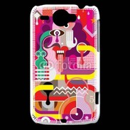 Coque HTC Wildfire G8 Art abstrait 502