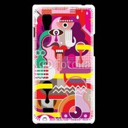Coque LG Optimus L9 Art abstrait 502