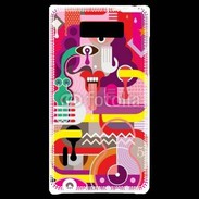 Coque LG Optimus L7 Art abstrait 502