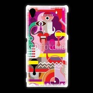 Coque Sony Xpéria Z1 Art abstrait 502