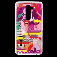 Coque LG G2 Art abstrait 502