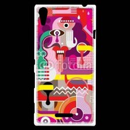 Coque Sony Xperia T3 Art abstrait 502