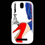 Coque HTC One SV Mode Paris en dessin 50