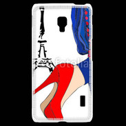 Coque LG F6 Mode Paris en dessin 50