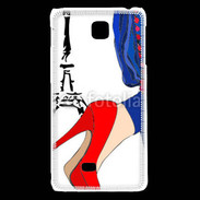 Coque LG F5 Mode Paris en dessin 50