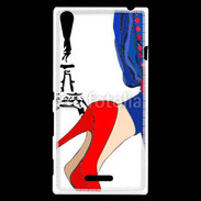 Coque Sony Xperia T3 Mode Paris en dessin 50