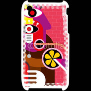 Coque iPhone 3G / 3GS Art abstrait 500