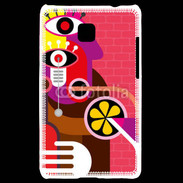 Coque LG Optimus L3 II Art abstrait 500