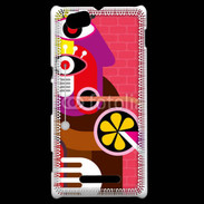 Coque Sony Xperia M Art abstrait 500