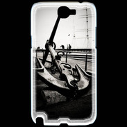 Coque Samsung Galaxy Note 2 Ancre en noir et blanc