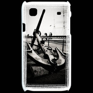 Coque Samsung Galaxy S Ancre en noir et blanc