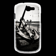 Coque Samsung Galaxy Express Ancre en noir et blanc