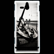 Coque Sony Xperia U Ancre en noir et blanc