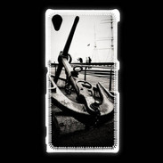 Coque Sony Xpéria Z1 Ancre en noir et blanc