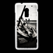 Coque HTC One Max Ancre en noir et blanc
