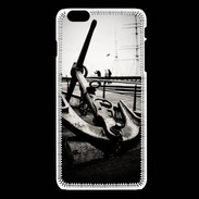Coque iPhone 6Plus / 6Splus Ancre en noir et blanc