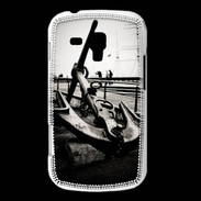 Coque Samsung Galaxy Trend Ancre en noir et blanc