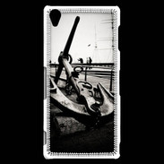 Coque Sony Xperia Z3 Ancre en noir et blanc
