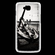 Coque LG L90 Ancre en noir et blanc