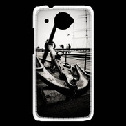 Coque HTC Desire 601 Ancre en noir et blanc