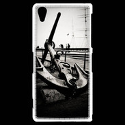 Coque Sony Xperia Z2 Ancre en noir et blanc