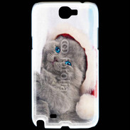 Coque Samsung Galaxy Note 2 Petit chaton de noël 600
