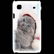 Coque Samsung Galaxy S Petit chaton de noël 600