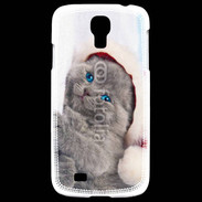 Coque Samsung Galaxy S4 Petit chaton de noël 600