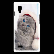 Coque LG Optimus L9 Petit chaton de noël 600