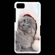 Coque Blackberry Z10 Petit chaton de noël 600