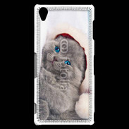 Coque Sony Xperia Z3 Petit chaton de noël 600