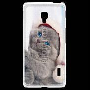 Coque LG F6 Petit chaton de noël 600