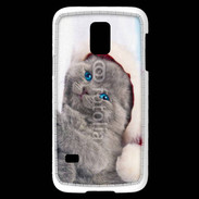 Coque Samsung Galaxy S5 Mini Petit chaton de noël 600