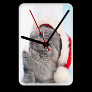 Grande pendule murale Petit chaton de noël 600