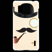 Coque LG Optimus G Moustache So British