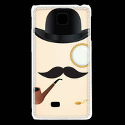Coque LG F5 Moustache So British