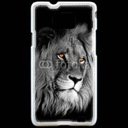 Coque Samsung Galaxy S2 Superbe portrait de lion