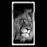Coque LG Optimus L9 Superbe portrait de lion