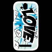 Coque HTC One SV Love cartoon 500