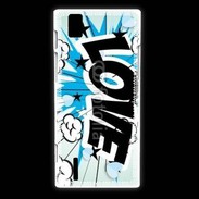 Coque Huawei Ascend P2 Love cartoon 500
